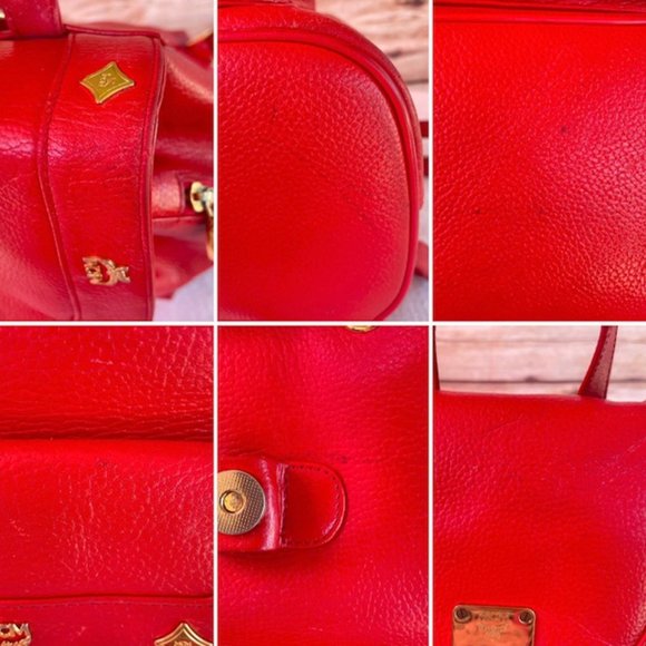 AUTHENTIC MCM Red Backpack - Picture 12 of 12